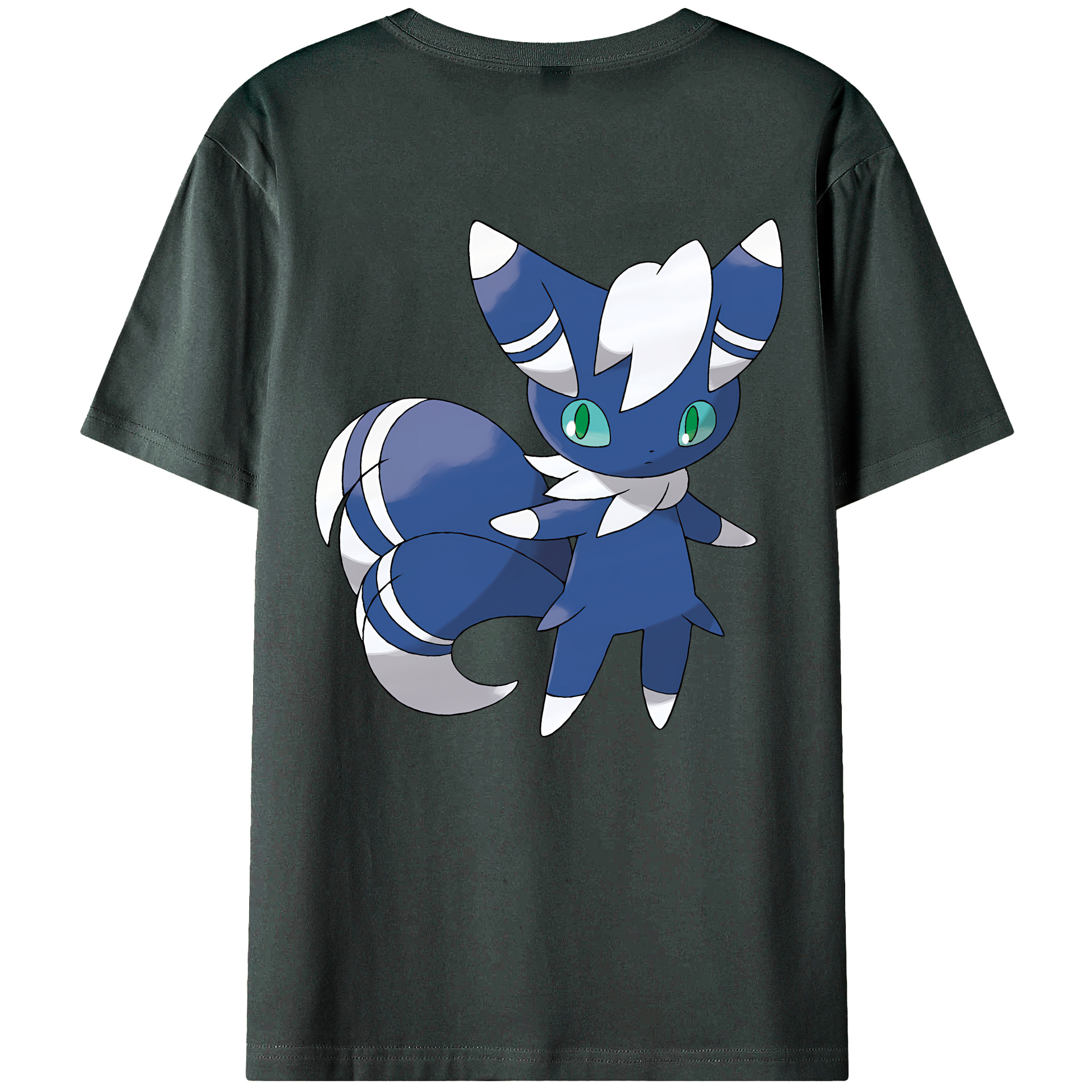 （画像用） ポケットモンスター Pokémon 綿100％ メンズ半袖Tシャツ（バックプリント） 通気性